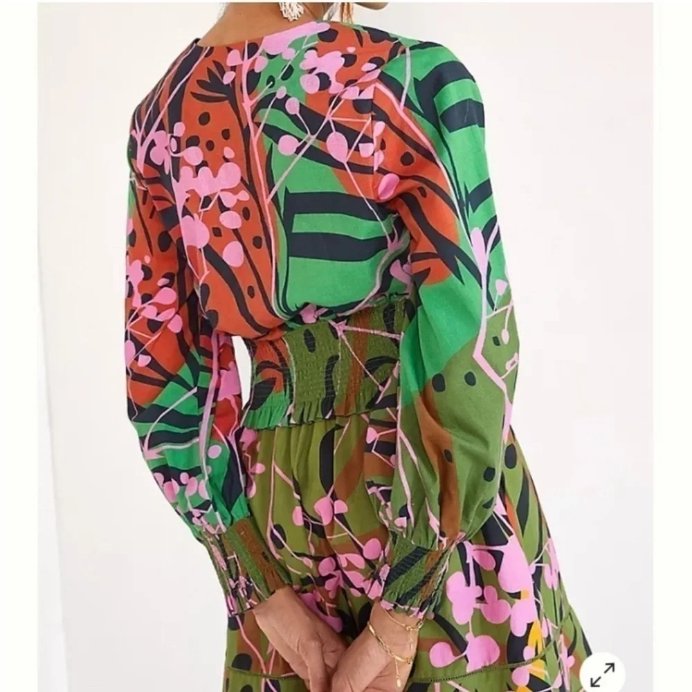 Anthropologie Roopa Pemmaraju Abstract Blouse Size Small - New with Tag - Picture 3 of 10